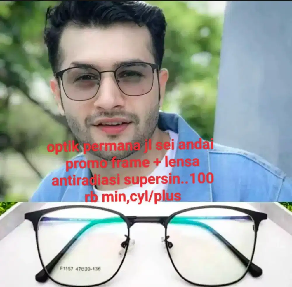 Promo kacamata dan lensa standar optik