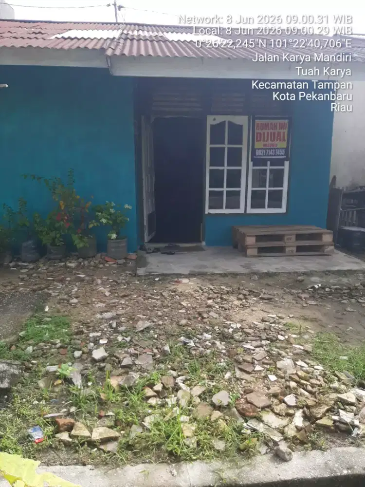 Dijual rumah di Perum. Wisma Kualu Permai Jl. Sukakarya