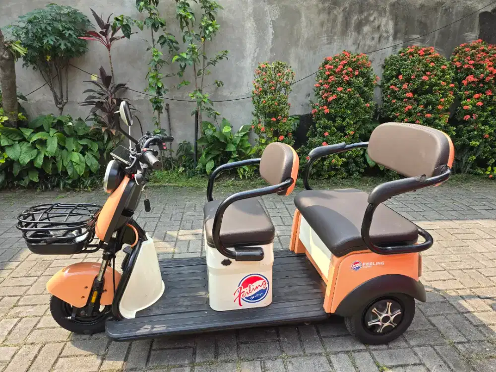 Sepeda listrik roda 3 Feeling mulus