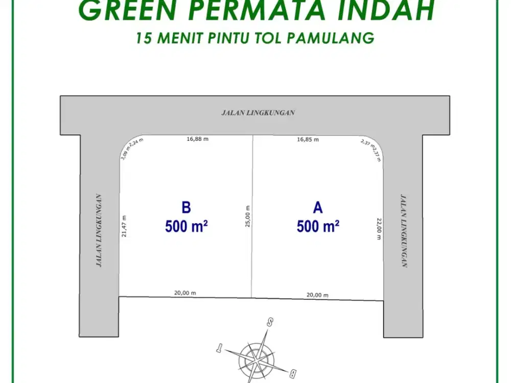 Tanah Murah Dekat ke The Park Sawangan Mall, SHM