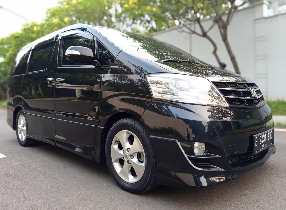 Toyota Alphard 2.4 AT ASG CBU Full Spek Tertinggi 2006 Hitam Istimewa