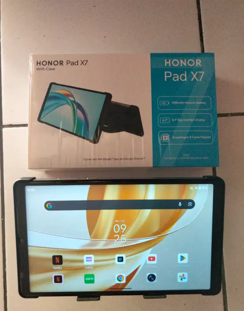 Tab Honor Pad X7 4+4/128 garansi