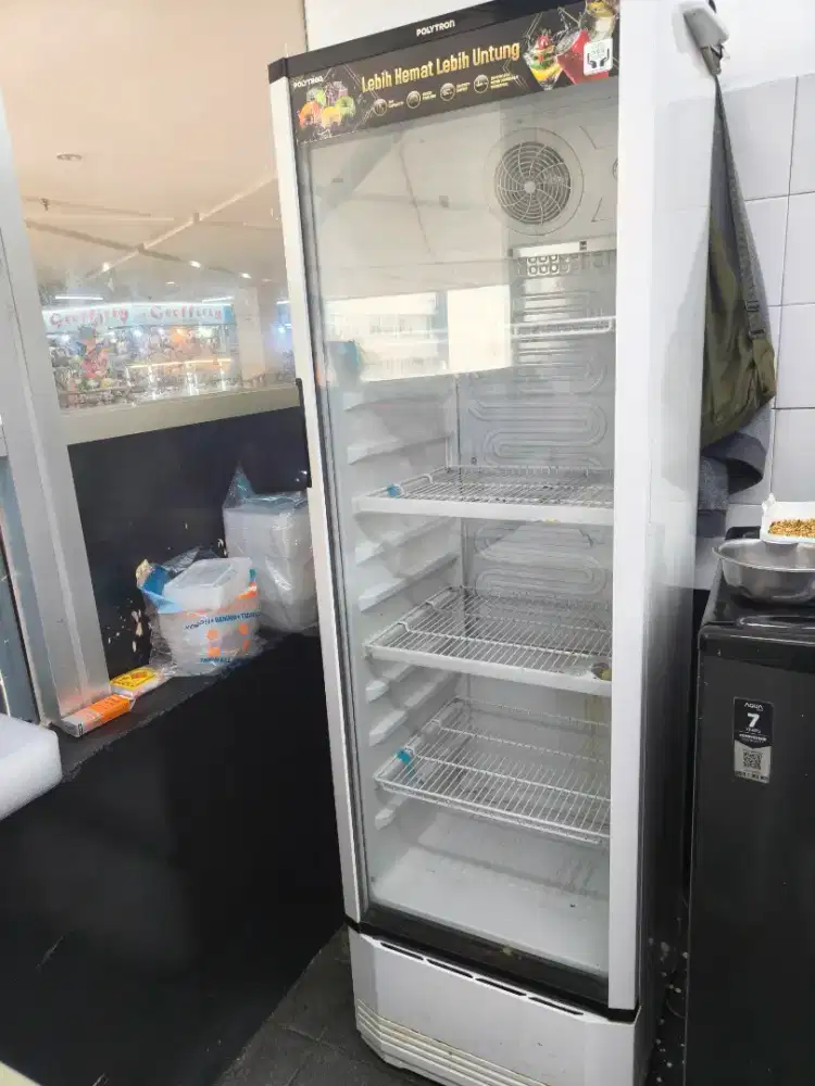 Dijual showcase polytron 4 rak matot