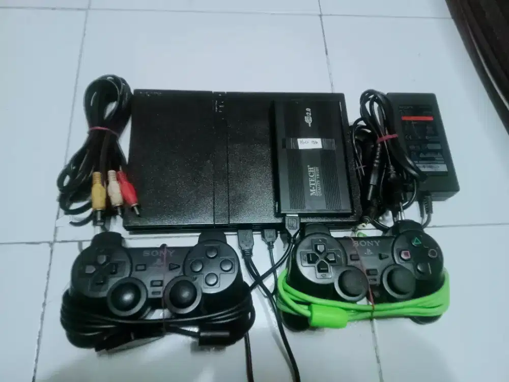 Gaduh ps2 slim hardisk 160gb fullgame siap main