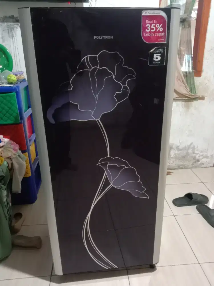 2 buah kulkas Polytron di  borong kan.