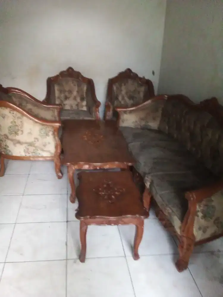 1 Set Bangku jati asli