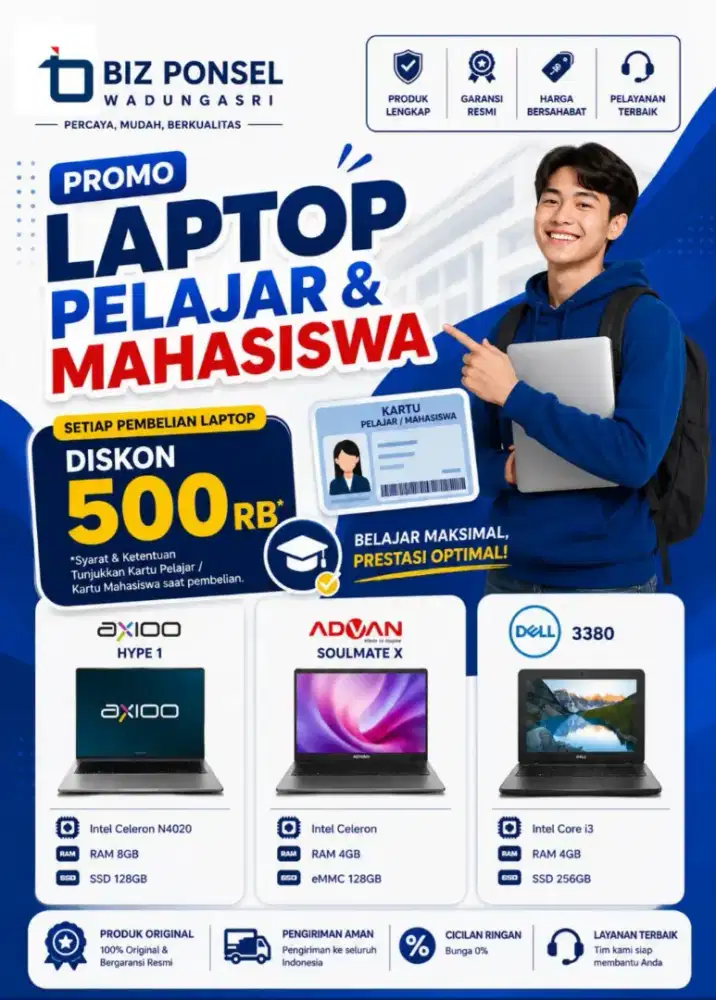 Promo kredit laptop cuma ktp saja