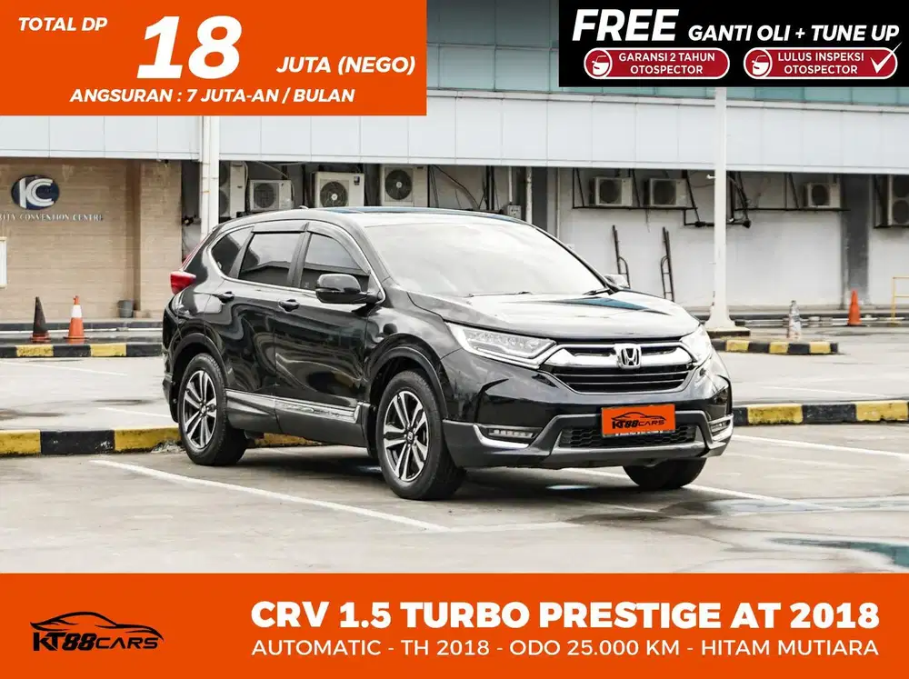KILOMETER MASIH 25rb HONDA CRV PRESTIGE 1.5 AT 2018