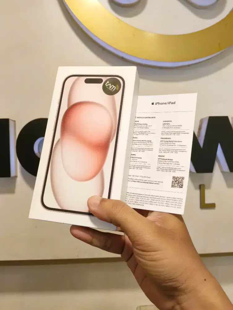 Jual Iphone 15 128Gb New Warna Pink Resmi Ibox Fresh