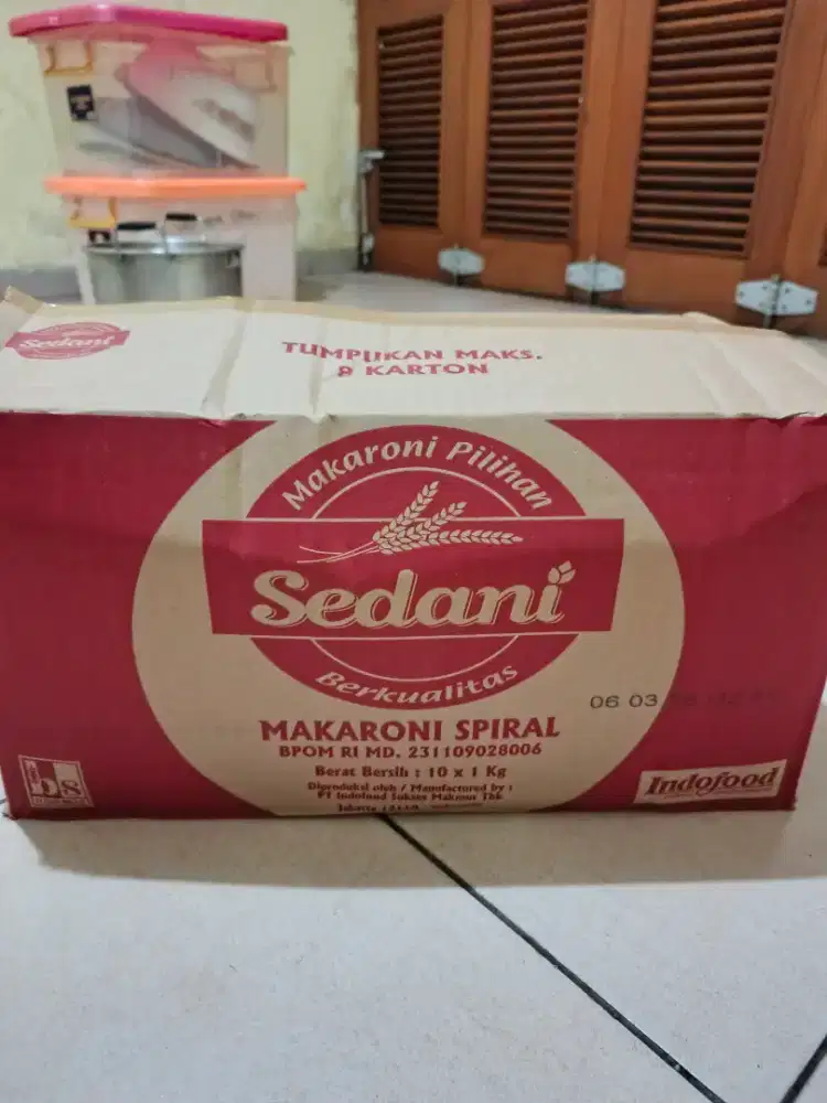 Makaroni spiral, sedani fusilli