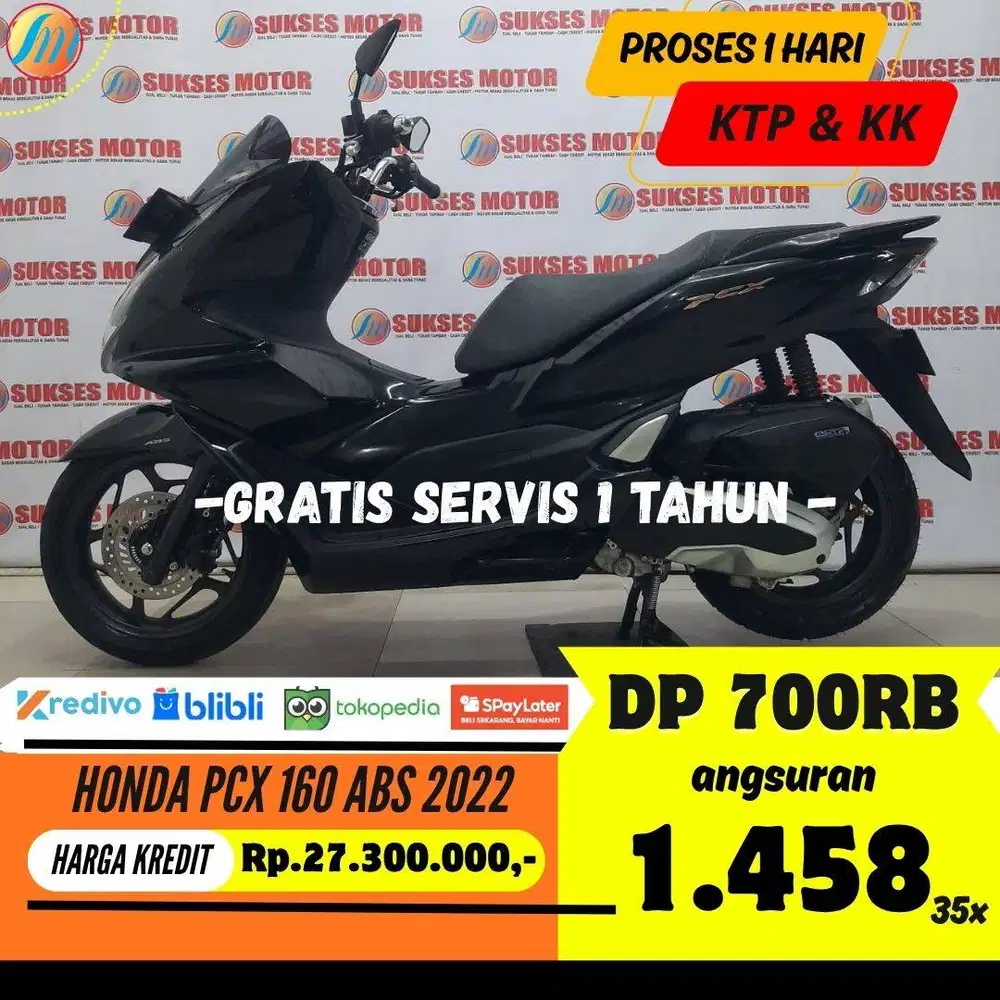 (CASHBACK 500RB) HONDA PCX 160 ABS 2022 ANGSURAN TERJANGKAU BERGARANSI
