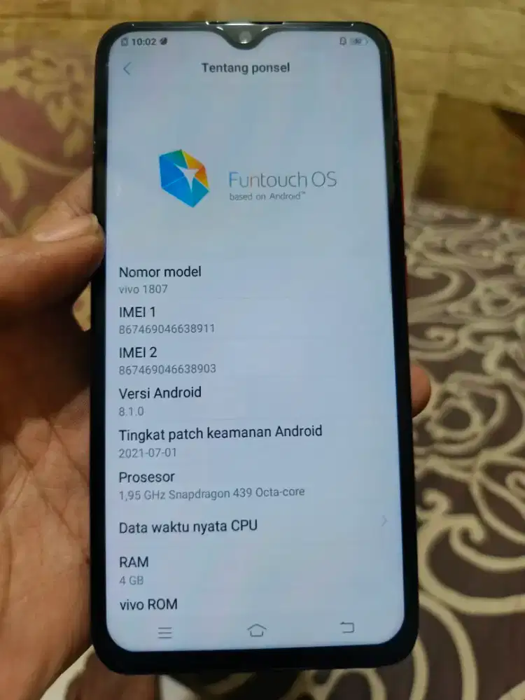 Vivo Y95 4/32 Batangan