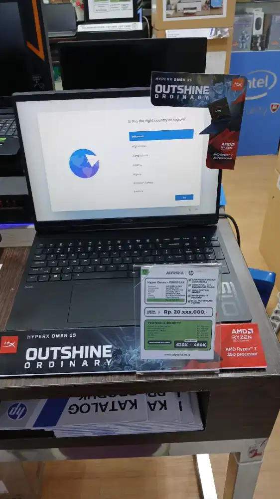 HYPERX OMEN GAMING 15 AMD RYZEN 5 240