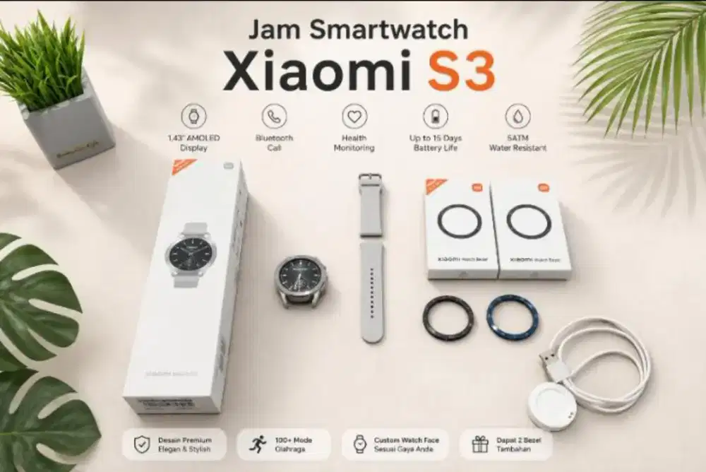 JUAL SMARTWATCH XIOMI S3 MASIH MULUS
