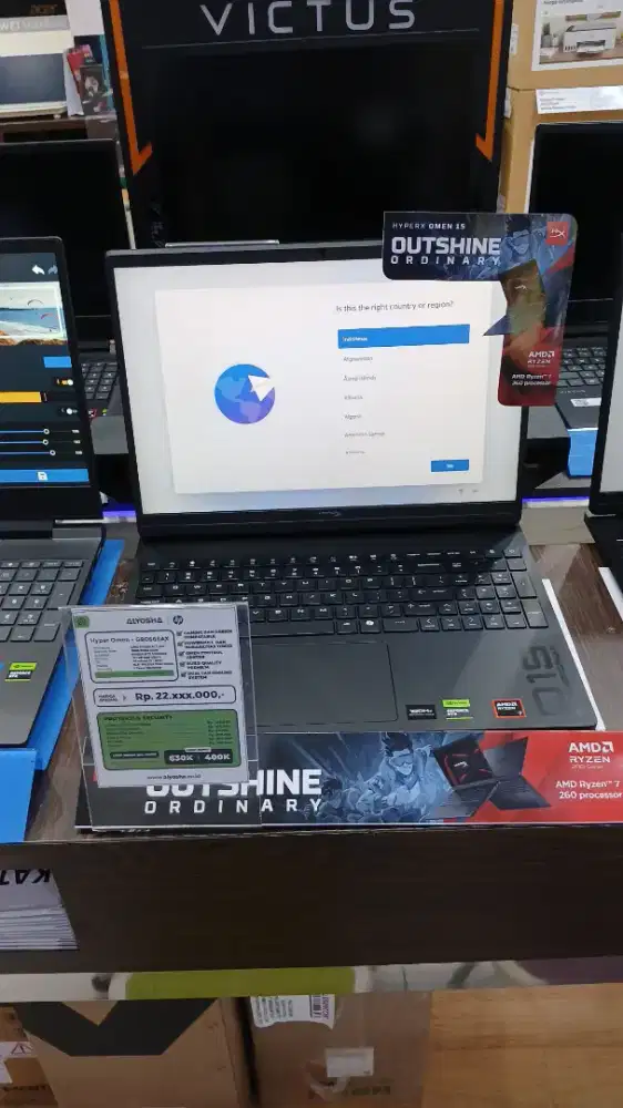 HYPERX OMEN GAMING 15 AMD RYZEN 7 260