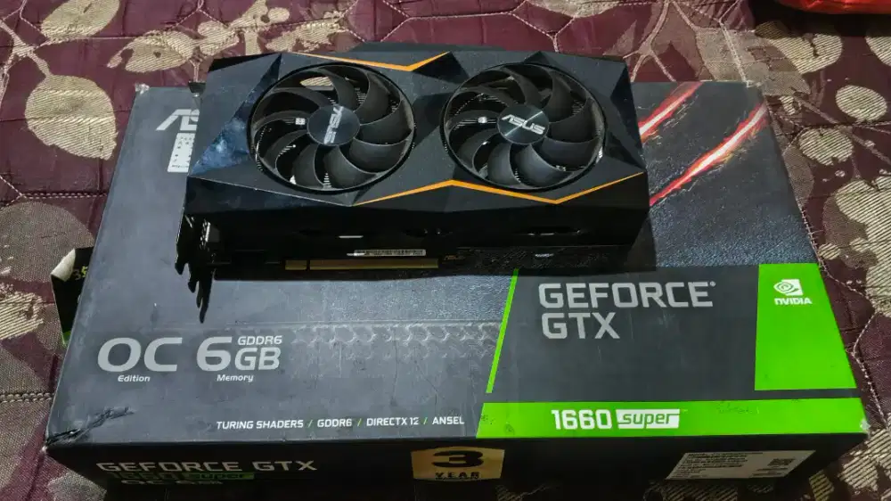 Vga GTX 1660 suoer merk ASUS