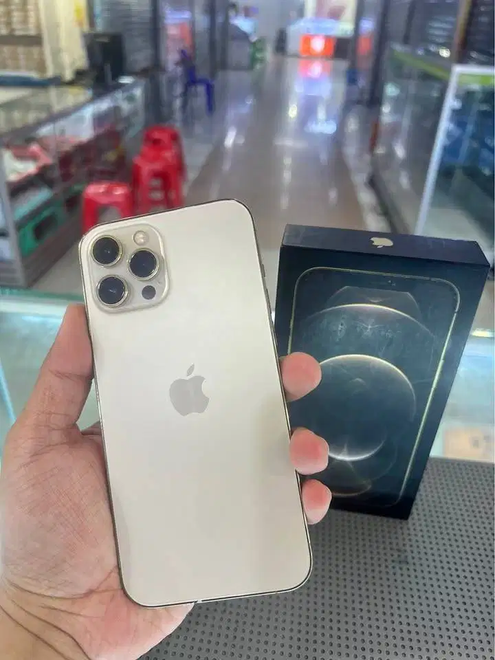 Iphone 12 Promax 256 IBOX (Gold) Mulus Jossjiss