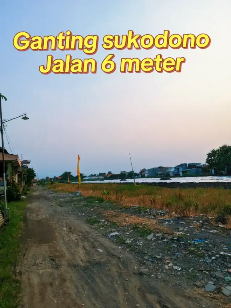 Tanah Kavling sukodono jalan 6 meter