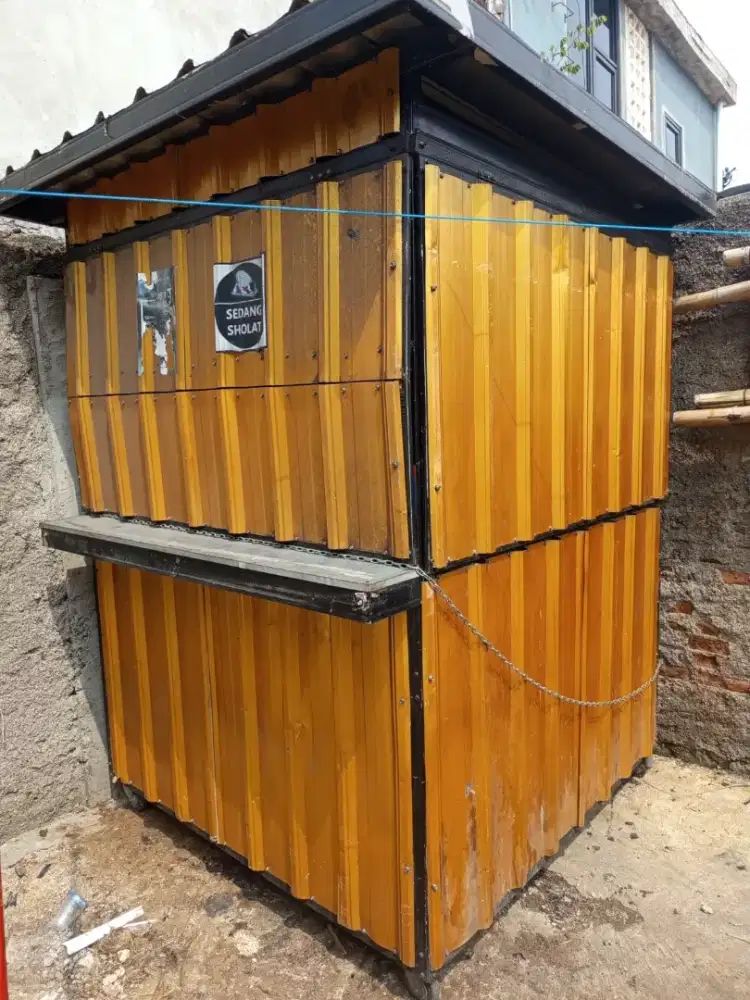 Dijual booth container kondisi mulus siap pakai