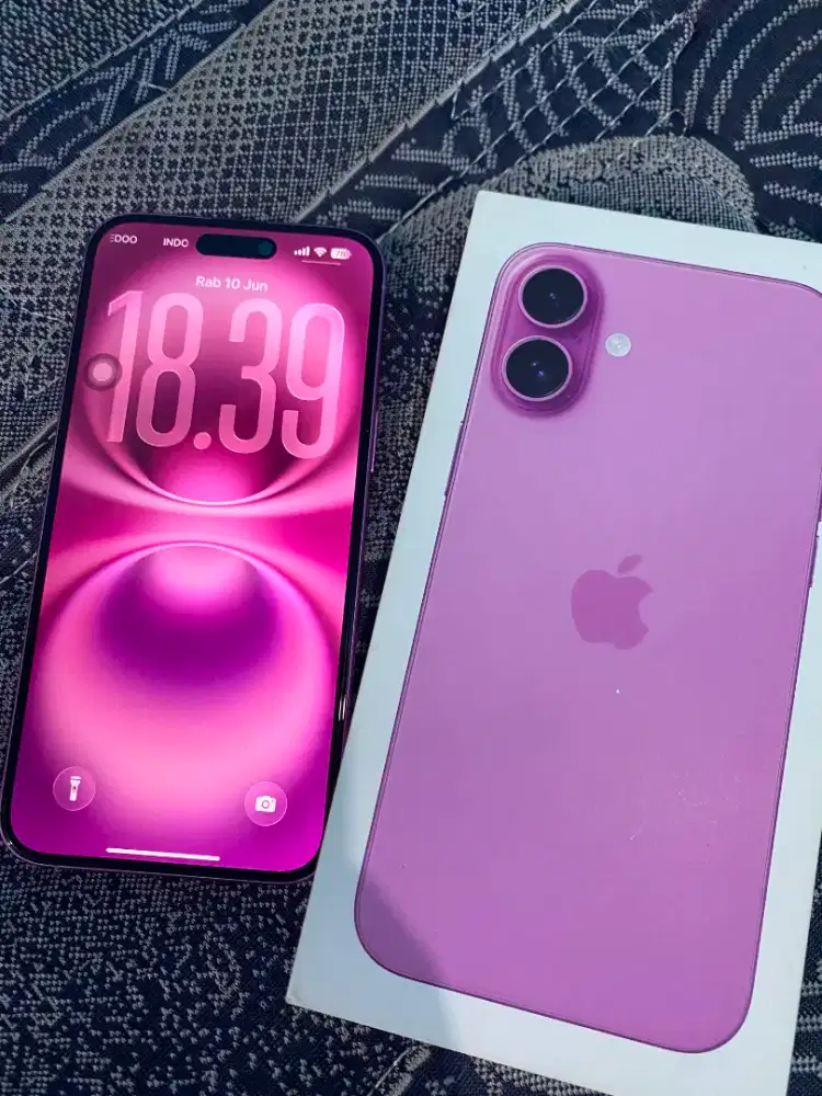 Dijual hp iphone 16 plus bekas-baru