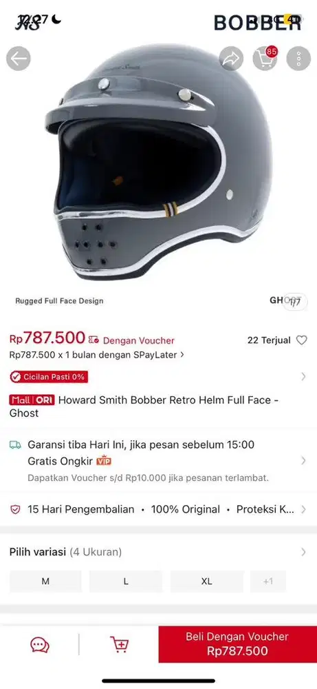For Sale Helm Howard Smith Retro Full Face (NEW)