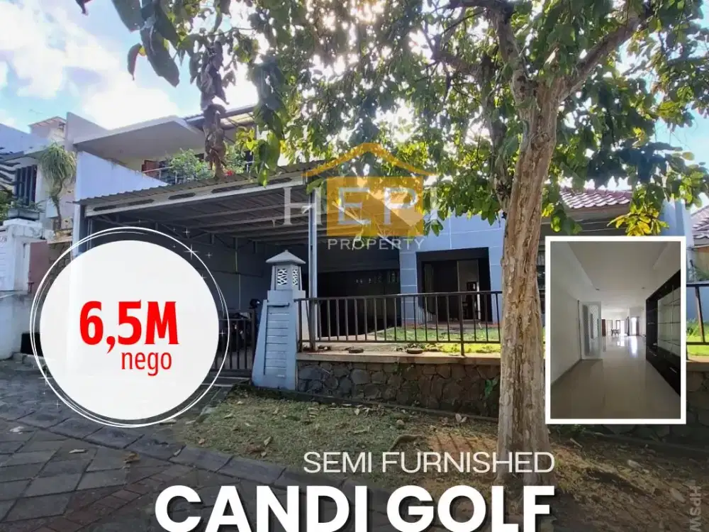 Dijual Rumah Semi Furnish di Candi Golf Semarang