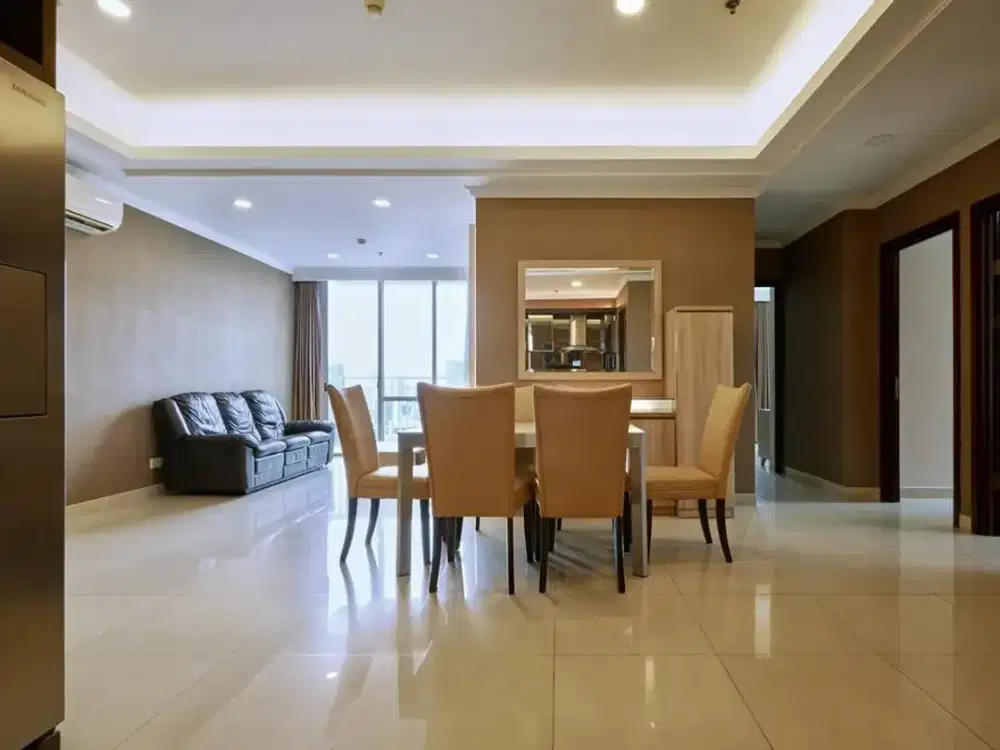 Dijual Murah Apartemen Denpasar Residence 3+1 Bedroom Full Furnished Kuningan Jakarta Selatan