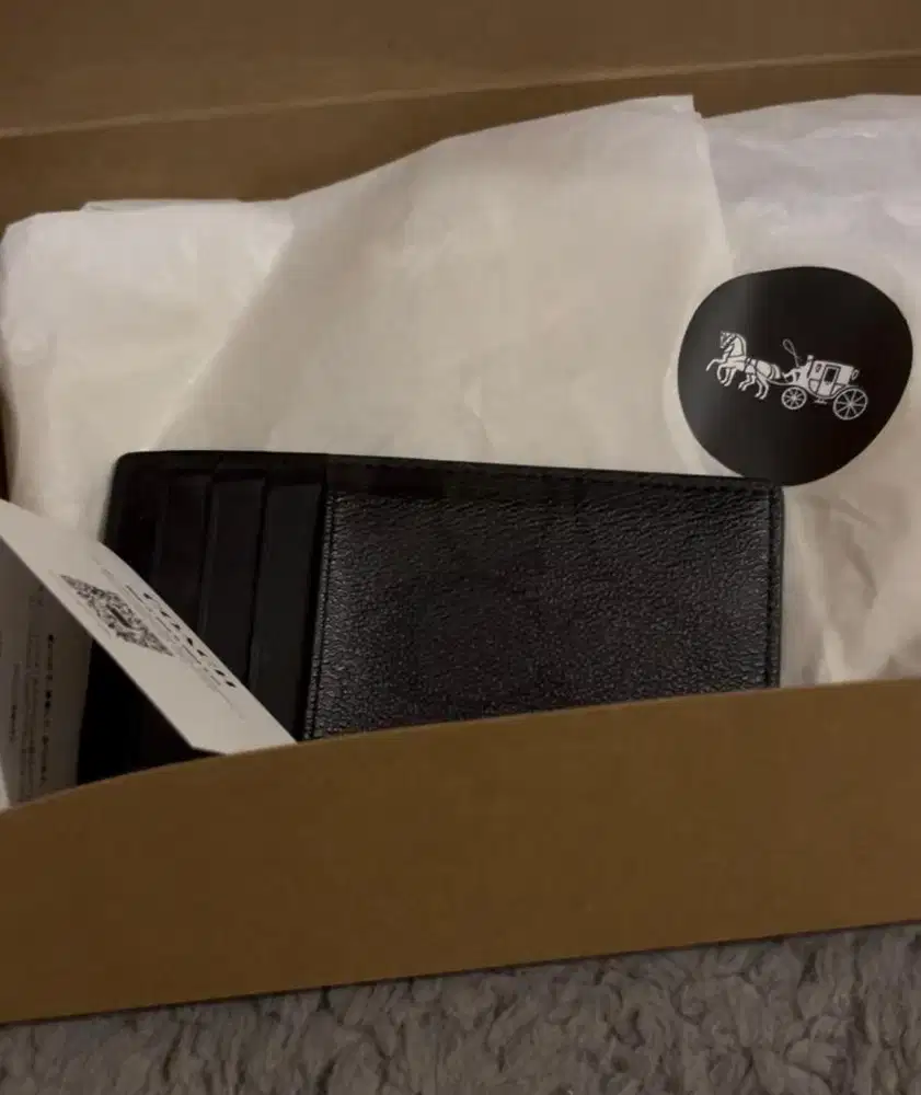 Coach card case wallet slim original