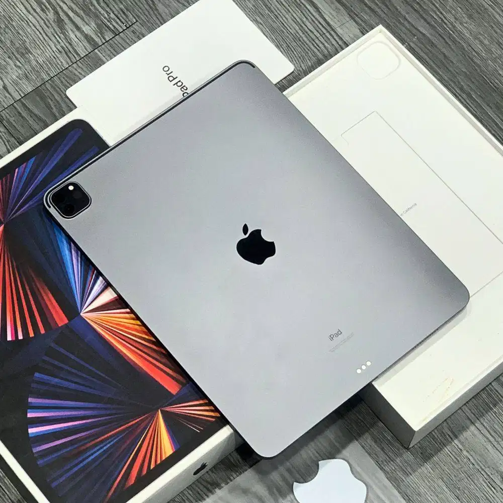 IPAD PRO M1 12.9” 256GB WIFI GRAY MULUS LENGKAP ORI