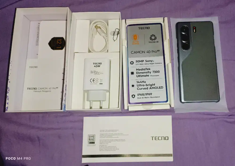 Camon 40 Pro 5G 8/256 Lengkap