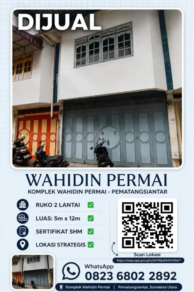 Di Jual Rumah di Komplek Wahidin Permai