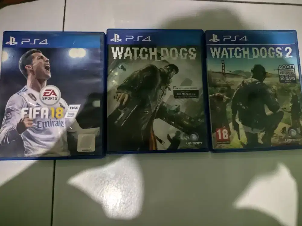WATCH DOGS 1 & 2 BONUS FIFA 18 (BORONGAN)