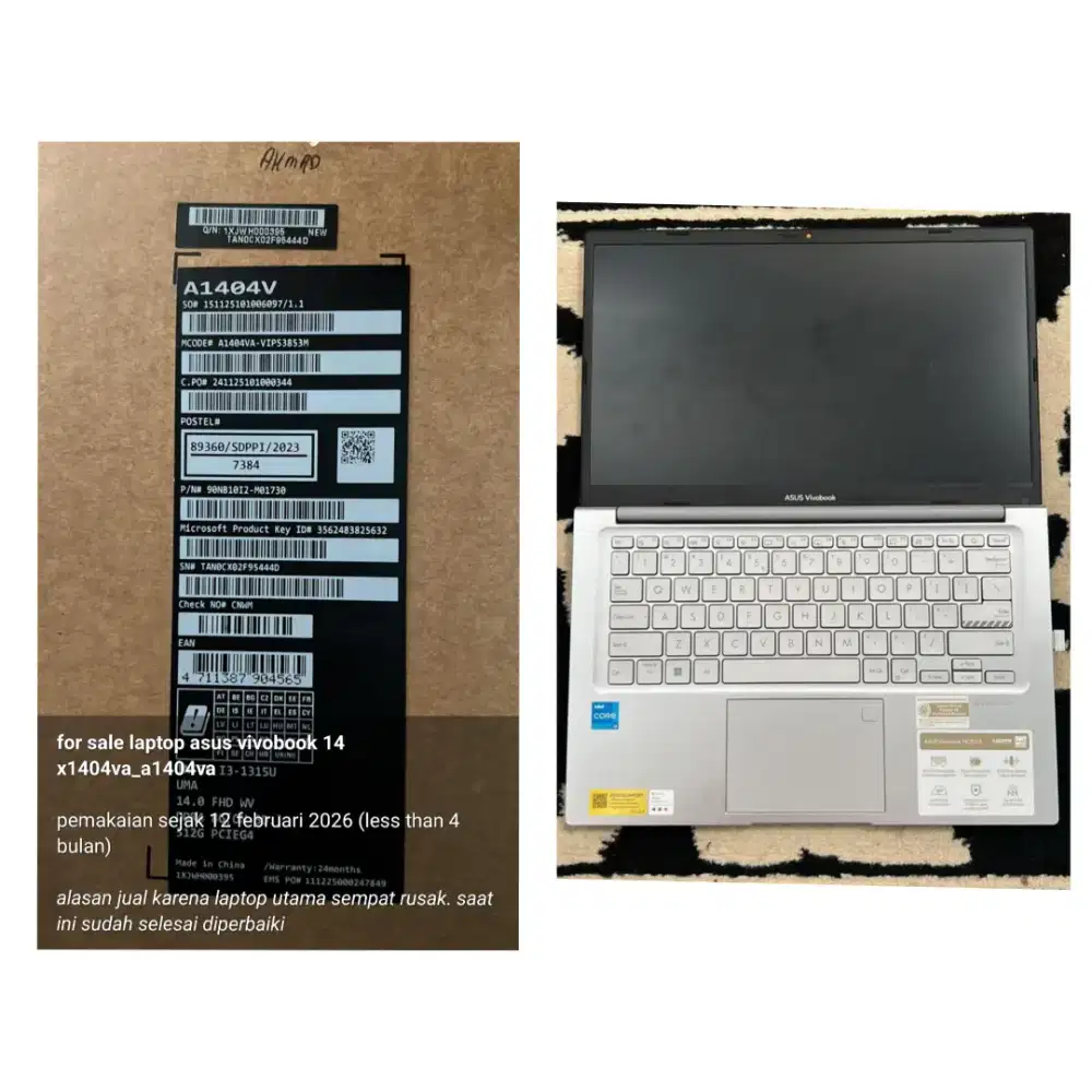 Laptop Asus A1404V