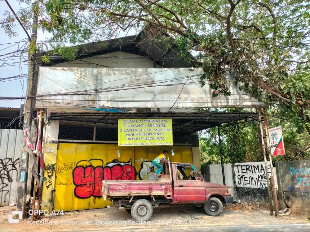 Dijual Gudang di Pasar Jengkol Tangerang Selatan