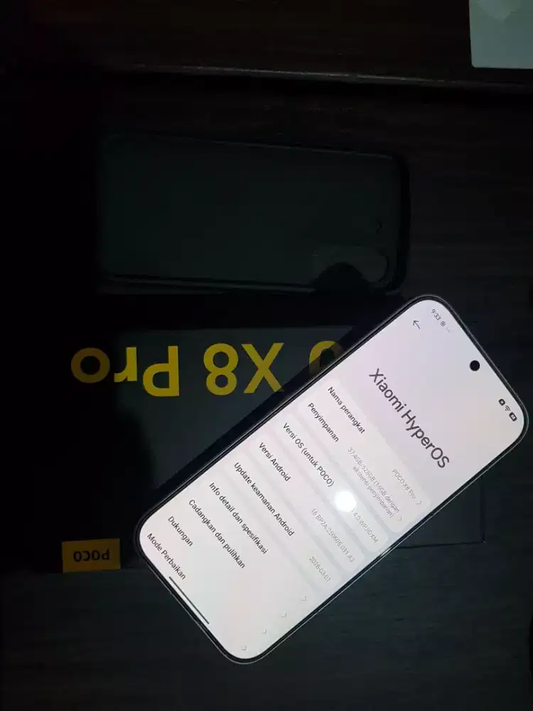 Poco x8 pro Fullset baru 1 bulan lebih