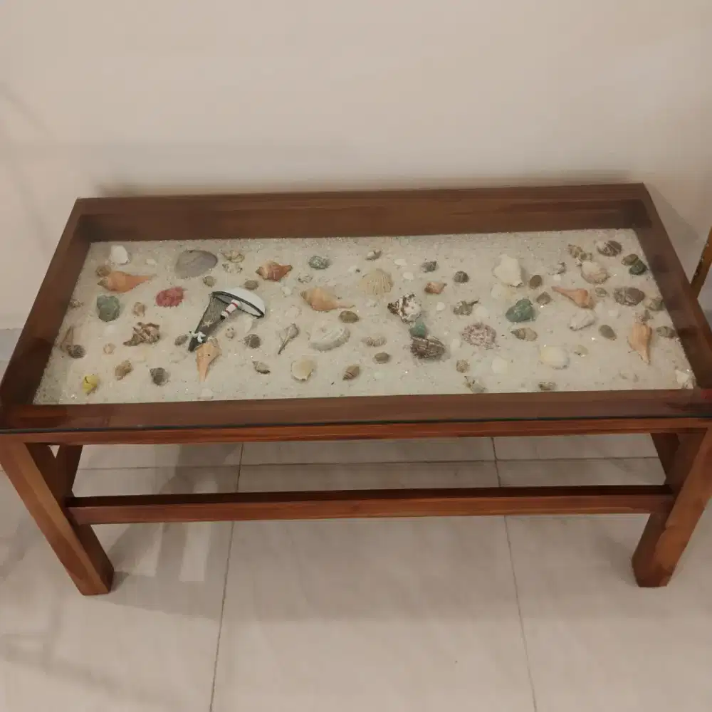Meja Tamu Kayu jati super