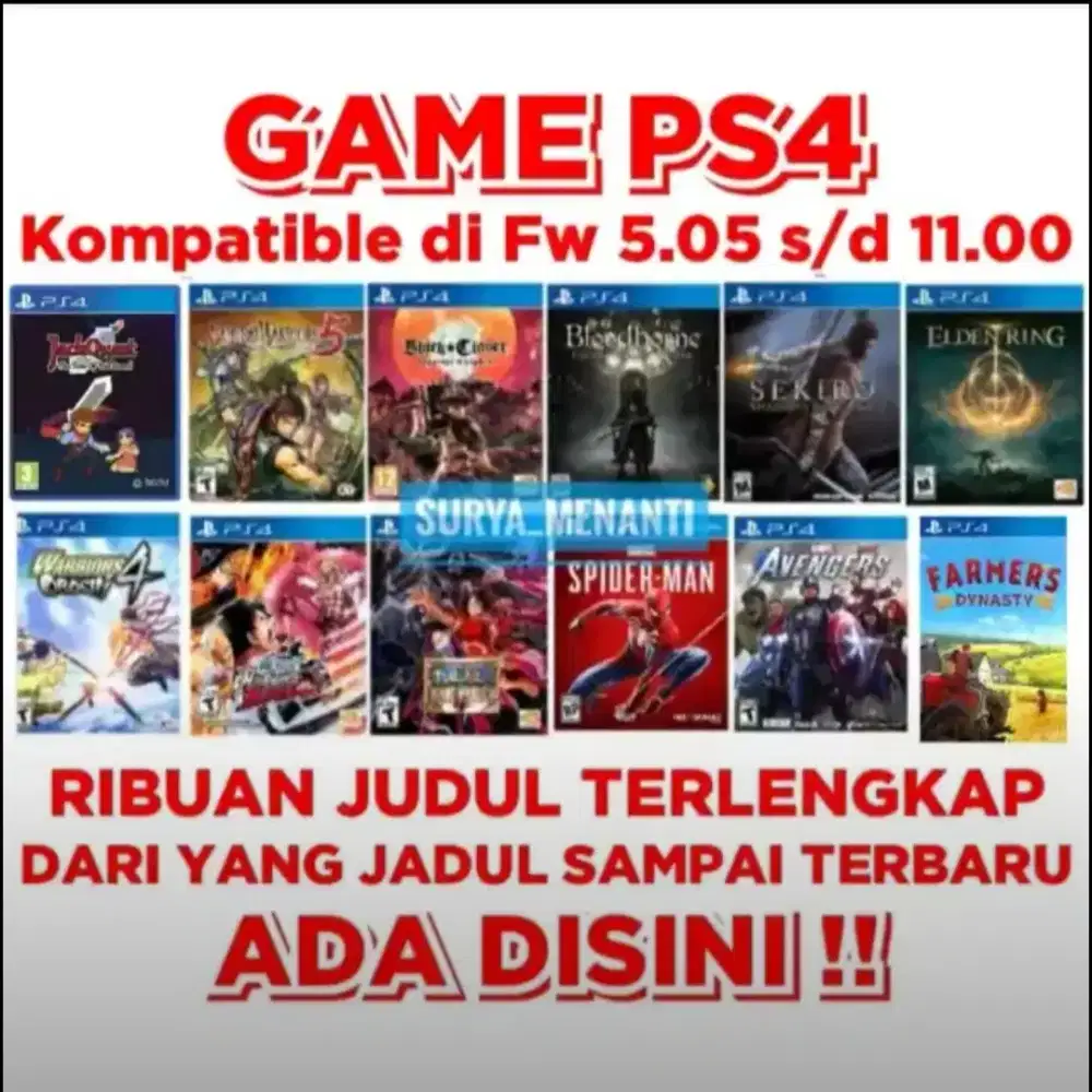 JUAL GAME PS4 TERLENGKAP MRH HARGANYA