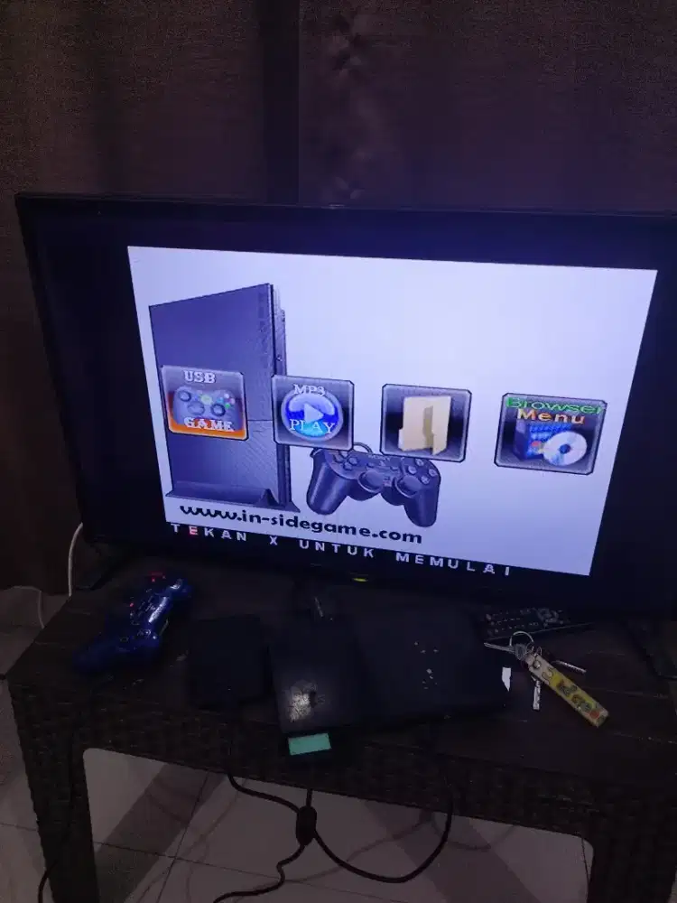 JUAL PS2 SLIM SUDAH MATRIX PAKAI HARDDISK