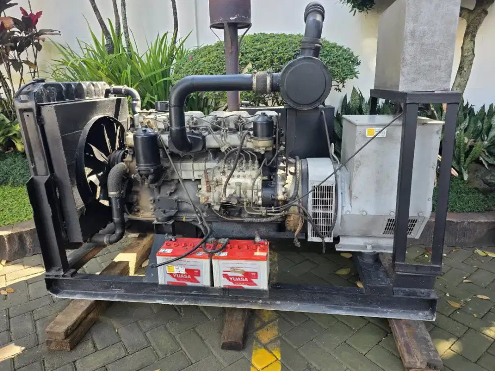 Genset 60 Kva Stamford, mesin 6 silinder Mitsubishi