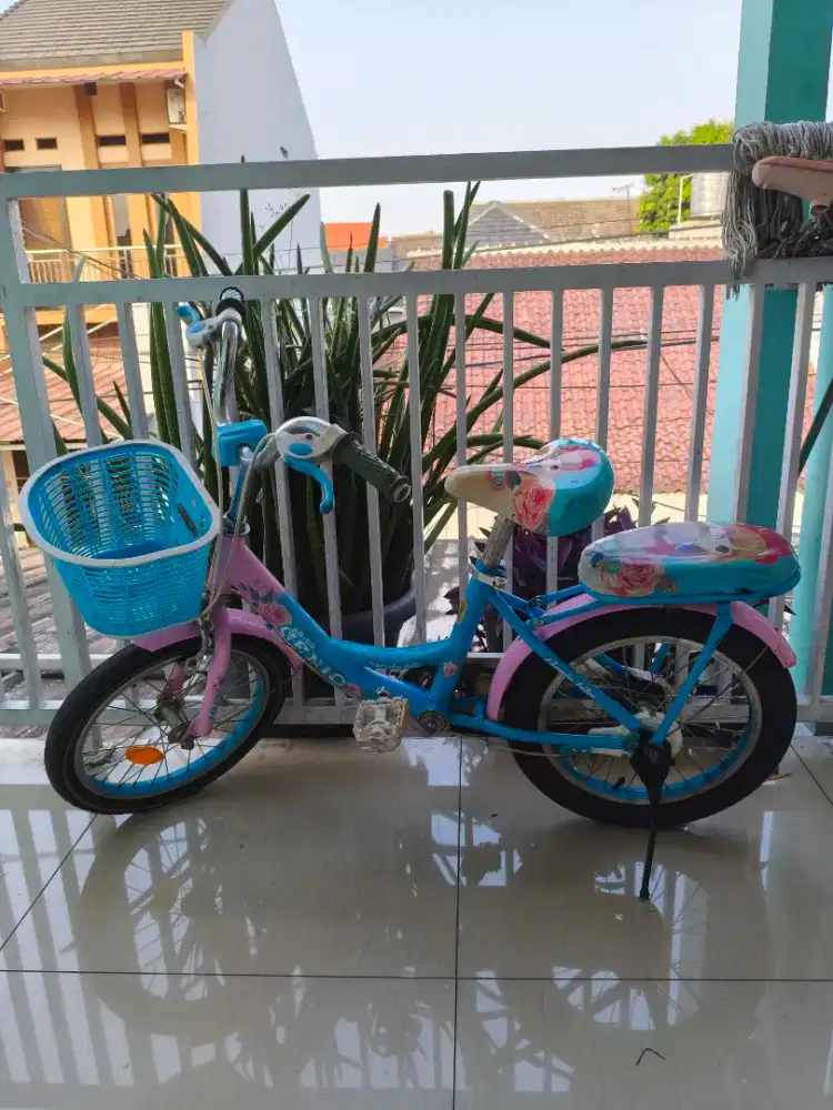 Sepeda Anak Genio Iris Pink 16 Perempuan Wanita Murah