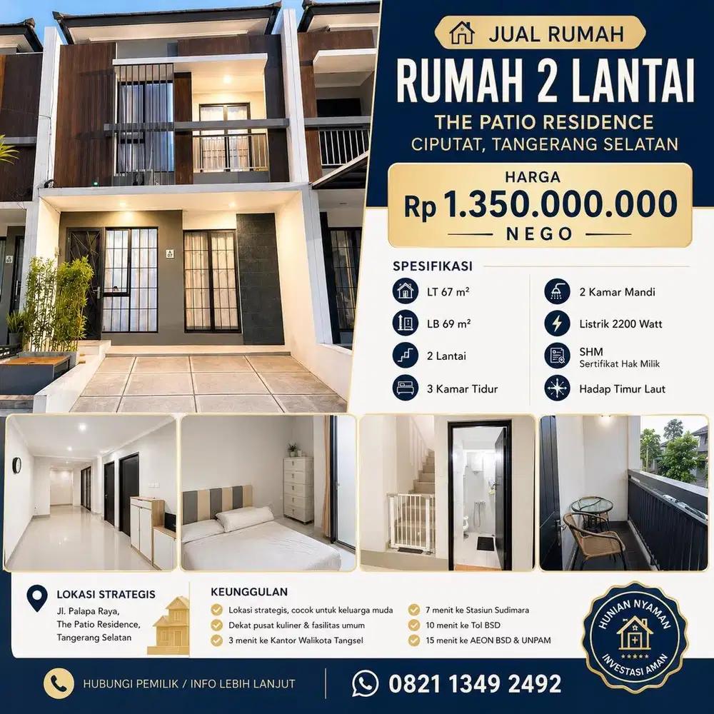 JUAL RUMAH NYAMAN
