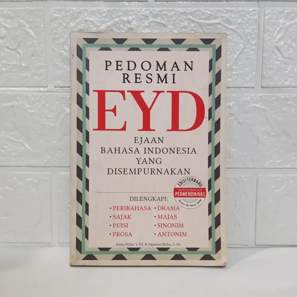 Buku EYD Pedoman Umum Ejaan Bahasa Indonesia Yang Disempurnakan
