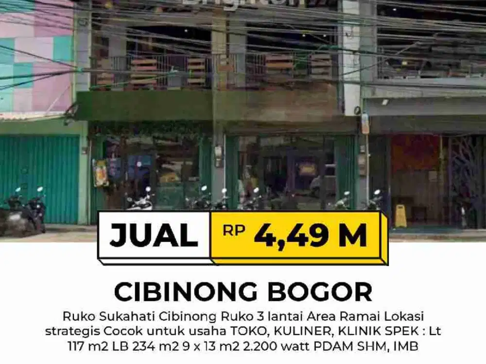 Ruko Komersil Di Cibinong Bogor