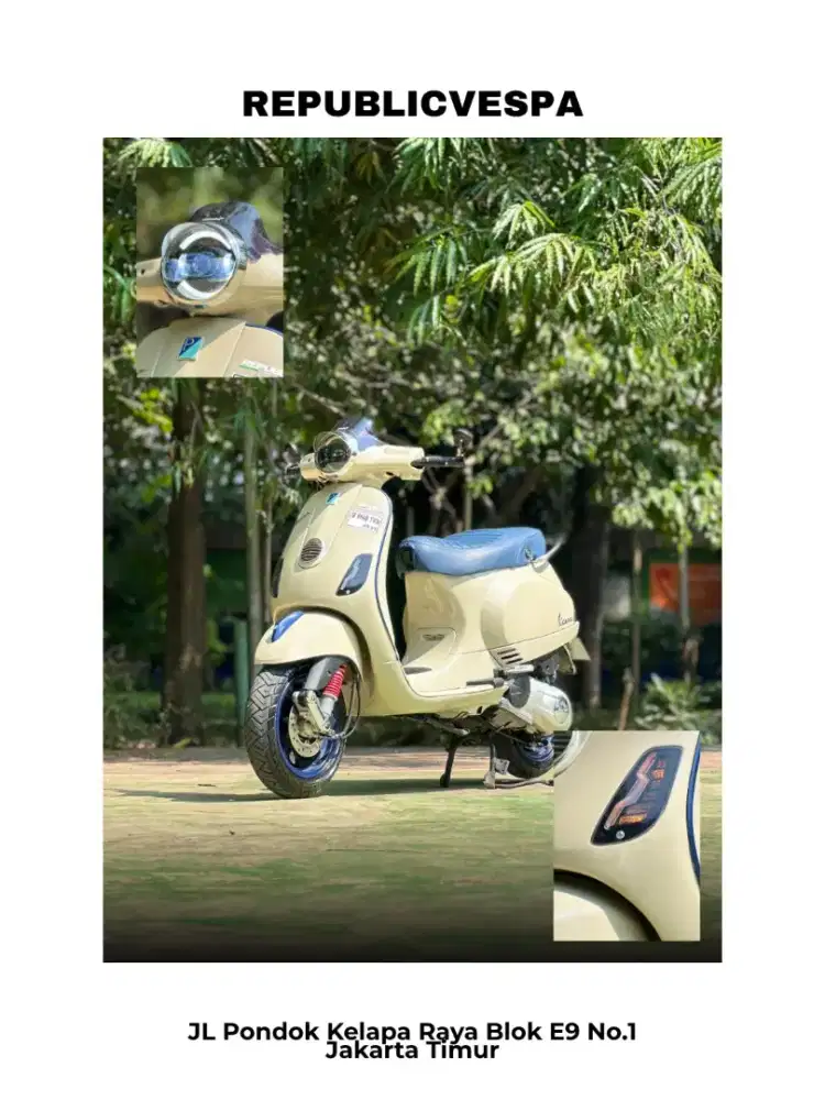JUAL CEPAT VESPA LX 150 3V TAHUN 2013 MODIF GANTENGI!