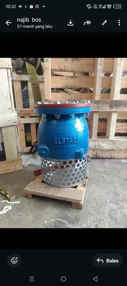 foot Valve merek  elstar ( tenaga  listrik )