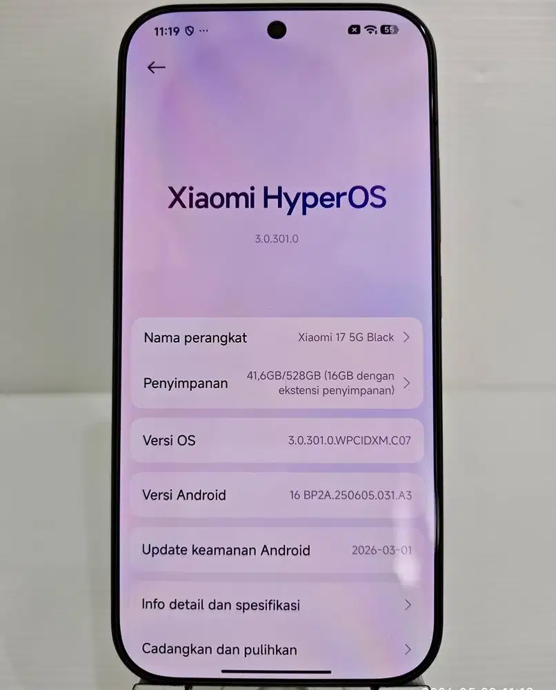 Xiaomi 17 ram 12 / 512 resmi fullset original garansi