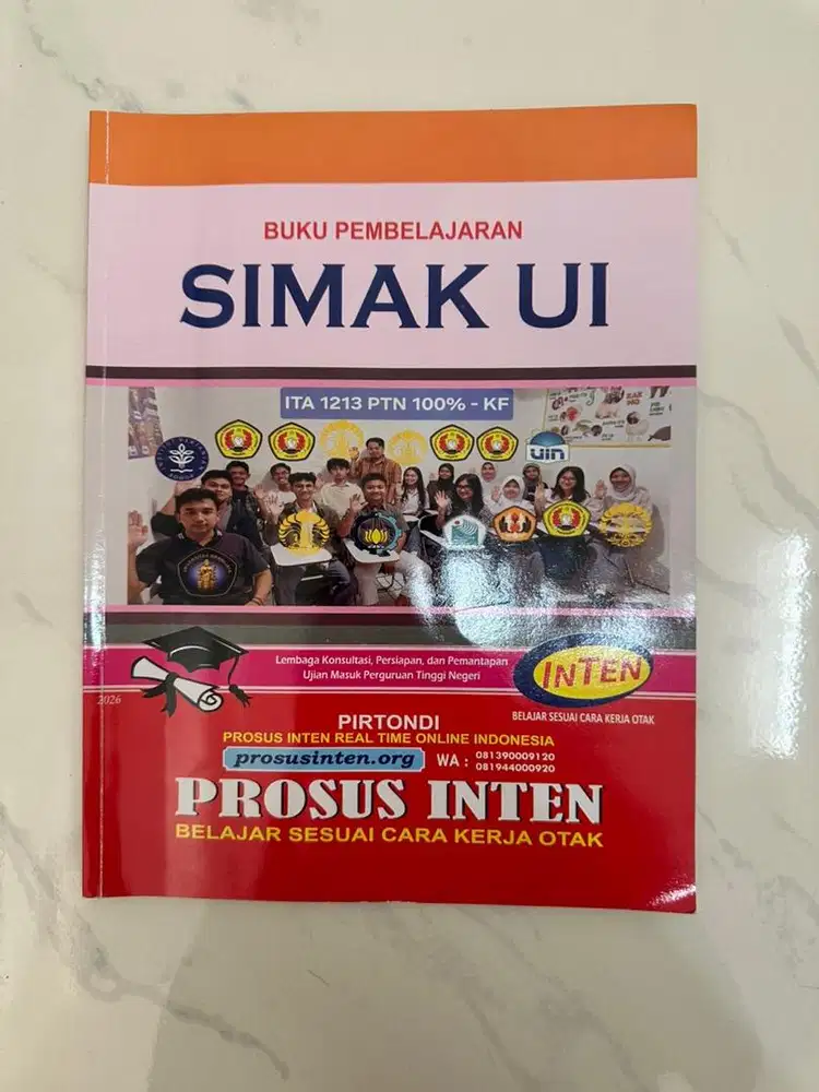 JUAL BUKU INTEN SIMAK UI 2026 BEKAS