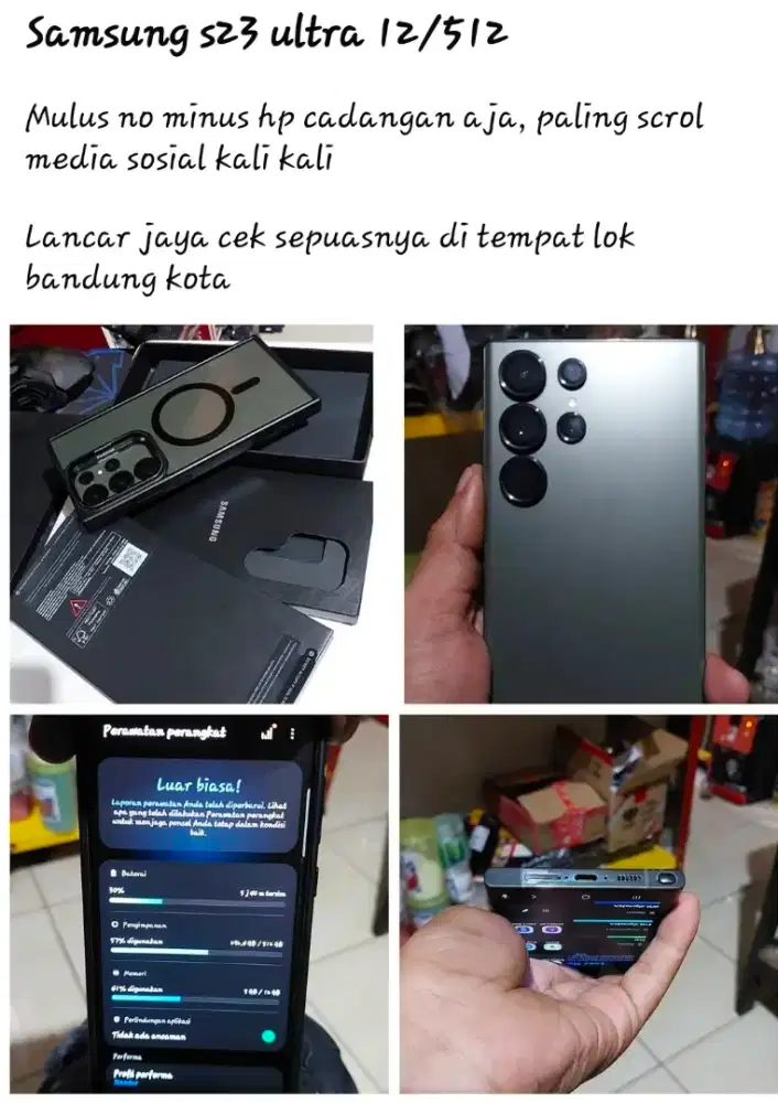 Samsung galaxi s23 ultra 12/512