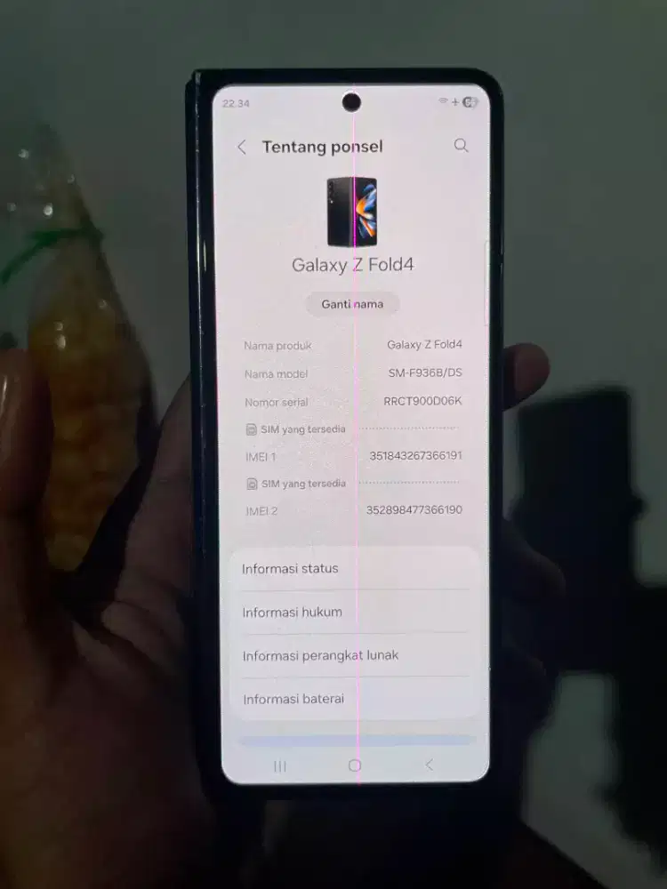 Samsung Galaxy z fold 4 sein ram 12/256gb