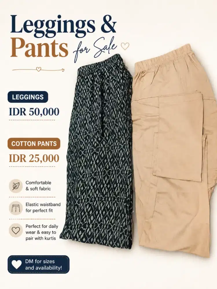 Leggings & Cotton Pants for Sale